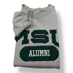 Vintage The Cotton Exchange Michigan State MSU Alumni Sweatshirt Gray Medium USA